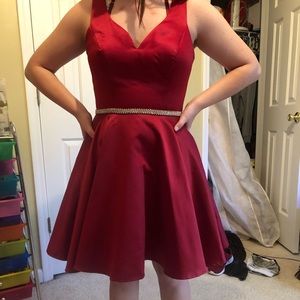 Satin cocktail dress